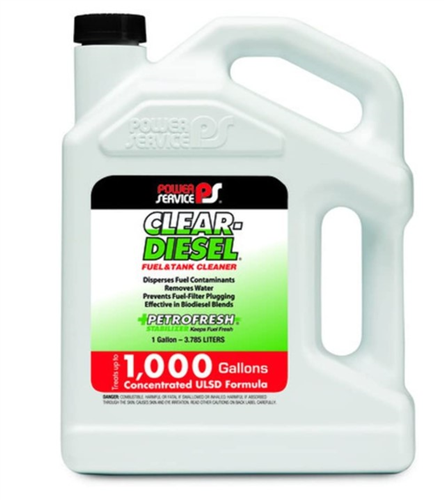 09228-04_Power Service Fuel Tank Hygiene Clear Diesel Fuel And Tank Cleaner 1 Gallon Container Size 1000 Treats